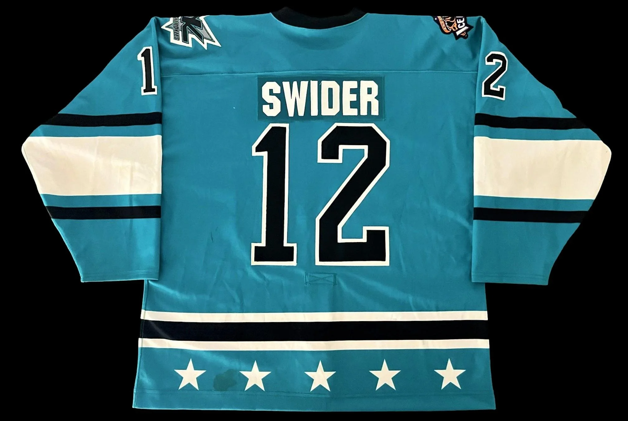 Kevin Swider 2006 2007 Knoxville Ice Bears Throwback Set Game Worn Jersey Desert Hockey Threads